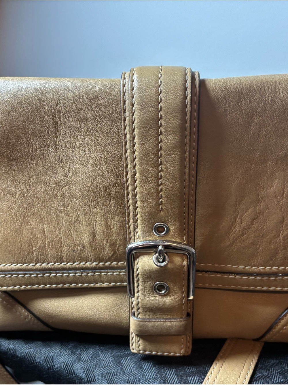 vintage Coach Hamptons Buckle Flap Shoulder Bag